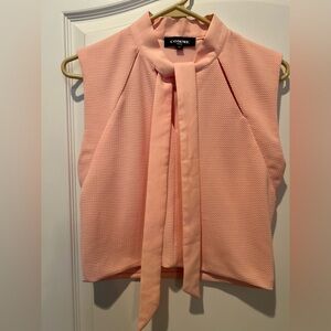 Comme Women’s Small Sleeveless Cropped Pink Blouse